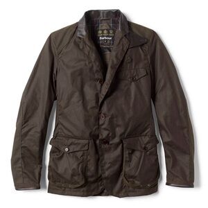 NEW w Tags Men’s Barbour Beacon Field Jacket Olive Brown